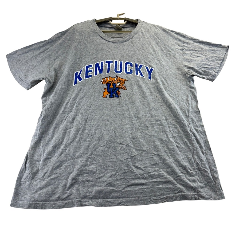 Big Ball Sports T-Shirt Mens 2XL Gray Kentucky Wildcats Graphic Tee NCAA Cotton